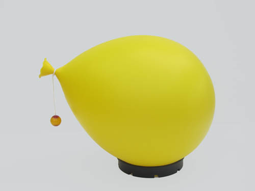 bilumen-balloon-lamp-yellow copy Verkocht: Ballon lamp bilumen medium